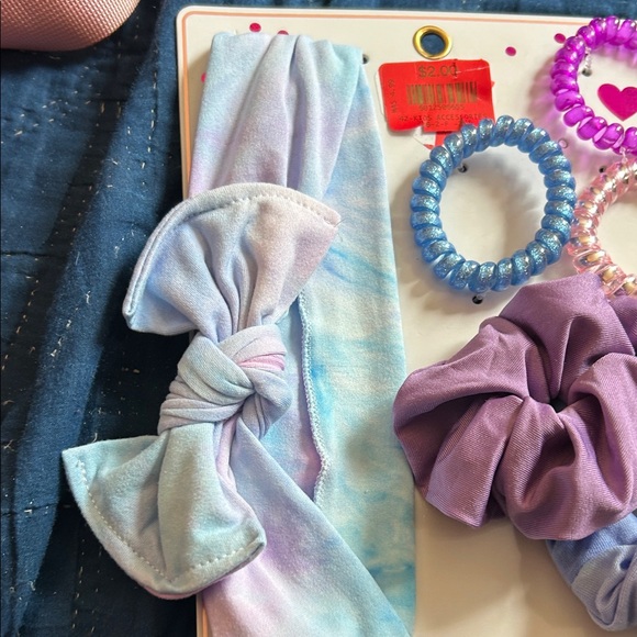 Pastel Headwrap and Scrunchie Set - Picture 2 of 5